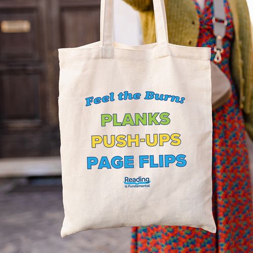 Canvas Tote – Planks, Push-Ups, Page Flips image thumbnail