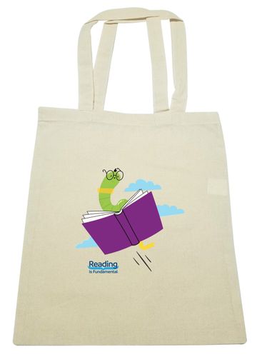 Canvas Tote- Bookworm image thumbnail