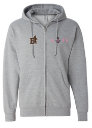 Image of Brown Hope Midweight Full-Zip Hooded Sweatshirt