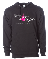 Image of Flames of Hope Unisex Midweight Hooded Sweatshirt 