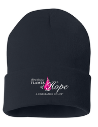 Image of Flames of Hope 12" Solid Cuffed Beanie  