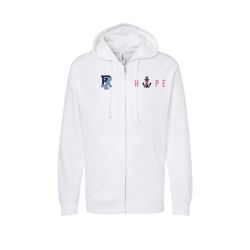Image of URI Hope Midweight Full-Zip Hooded Sweatshirt 