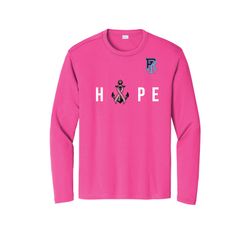 Image of URI Hope Sport-Tek® Long Sleeve PosiCharge® Competitor™ Tee  