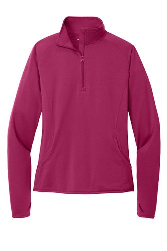 Sport-Tek Ladies Sport-Wick Stretch 1/4-Zip Pullover - Embroidery. LST850 image thumbnail