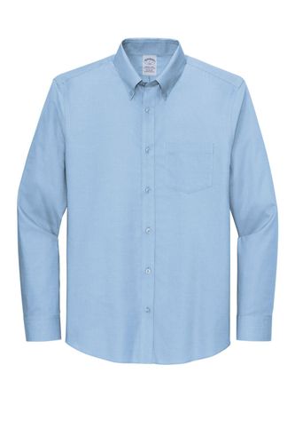 Brooks Brothers Wrinkle-Free Stretch Nailhead Shirt - Embroidery. BB18002 image thumbnail
