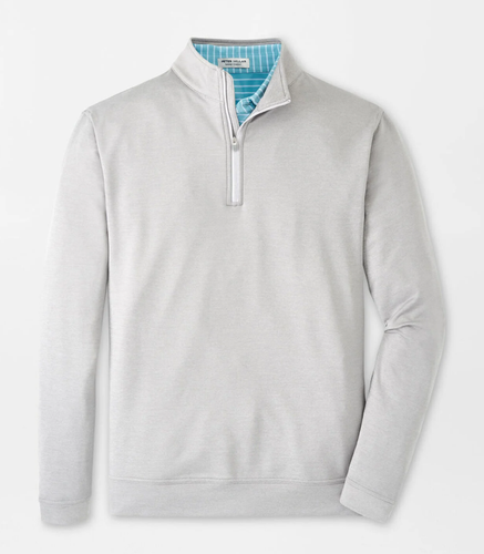 Peter Millar Perth Mélange Performance Quarter-Zip. ME0EK40B image thumbnail