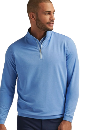 Peter Millar Perth Mélange Performance Quarter-Zip. ME0EK40B image thumbnail