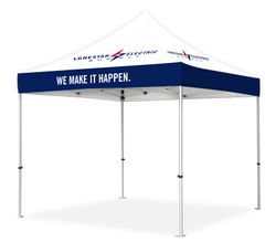 Image of 10'x10' Deluxe White Steel Frame Tent Kit (TCT02101)