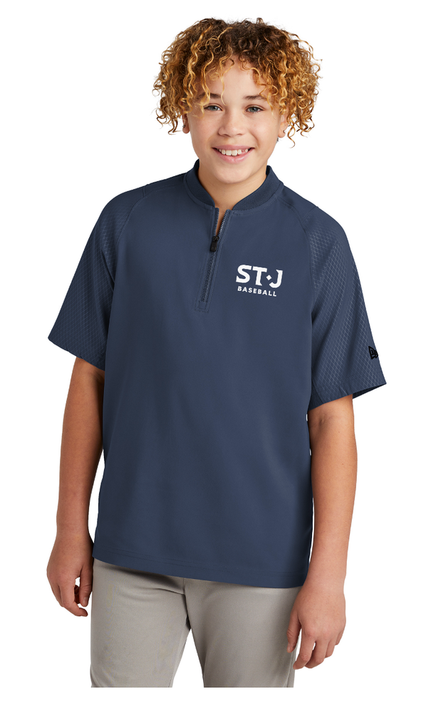 New Era® Youth Cage Short Sleeve 1/4-Zip Jacket primary image