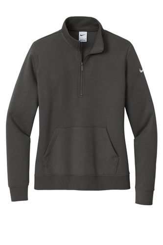 Nike Women's Club Fleece Sleeve Swoosh 1/2-Zip image thumbnail