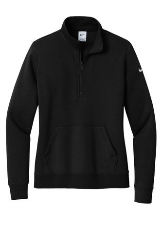 Nike Women's Club Fleece Sleeve Swoosh 1/2-Zip image thumbnail