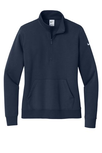 Nike Women's Club Fleece Sleeve Swoosh 1/2-Zip image thumbnail