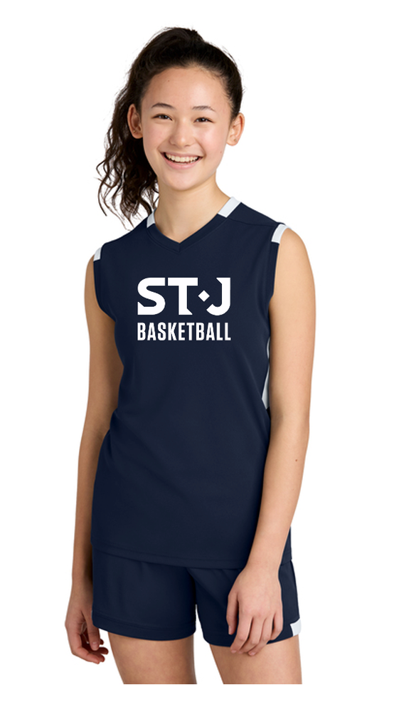 STJ Youth Sleeveless V-Neck Tank primary image