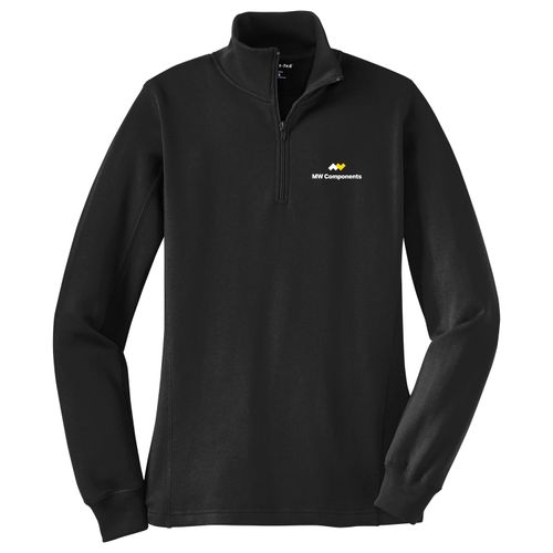 MWJ38 Ladies 1/4 Zip Sweatshirt image thumbnail