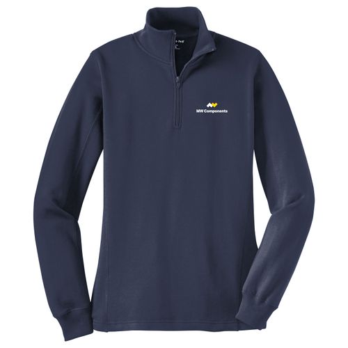 MWJ38 Ladies 1/4 Zip Sweatshirt image thumbnail