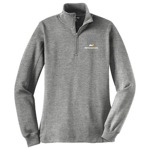 MWJ38 Ladies 1/4 Zip Sweatshirt image thumbnail