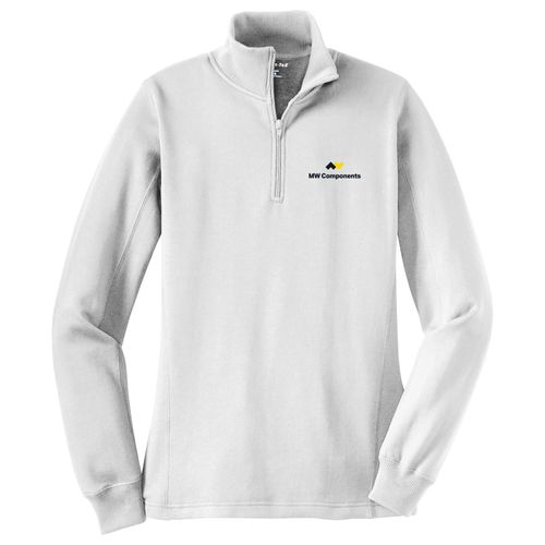 MWJ38 Ladies 1/4 Zip Sweatshirt image thumbnail