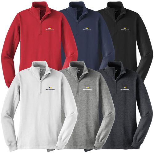 MWJ38 Ladies 1/4 Zip Sweatshirt image thumbnail