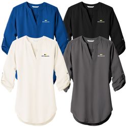 Image of MWS13 Ladies 3/4 Sleeve Tunic Blouse