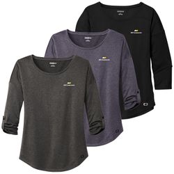 Image of MWS21 Ladies Ogio Scoop 3/4 Sleeve