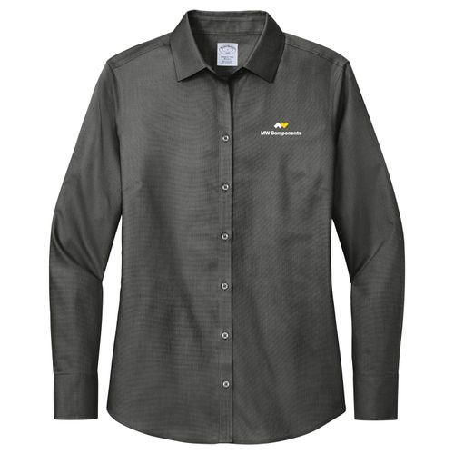 MWS32 Ladies Wrinkle Free Nail Head Shirt image thumbnail