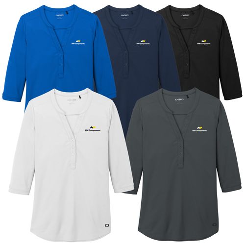 MWS43 Ladies Ogio Jewel Henley image thumbnail