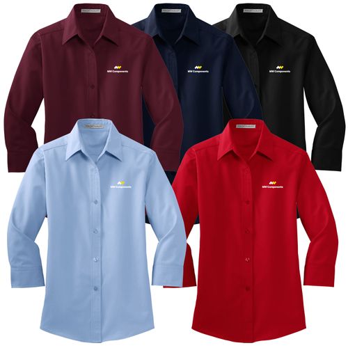 MWS76 Ladies 3/4 Sleeve Easy Care Shirt image thumbnail