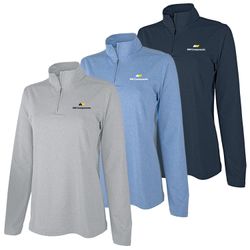 Image of MWJ43 Ladies Heathered Stretch 1/4 Zip