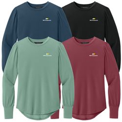 Image of MWS87 Ladies Mercer&Mettle Long Sleeve Blouson Top