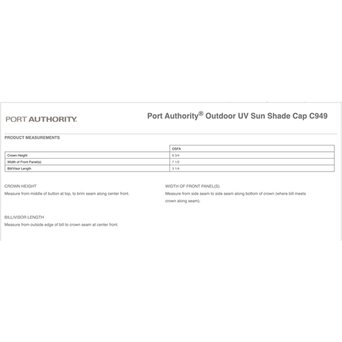 Port Authority® Outdoor UV Sun Shade Cap image thumbnail