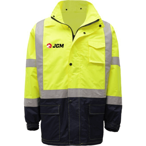 Class 3 Premium Hooded Rain Jacket Black Bottom image thumbnail
