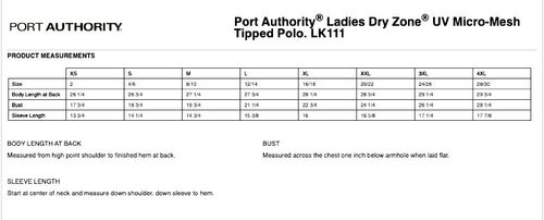 Port Authority® Women's Dry Zone® UV Micro-Mesh Tipped Polo image thumbnail