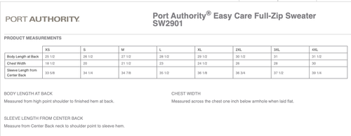 Port Authority® Easy Care Full-Zip Sweater image thumbnail