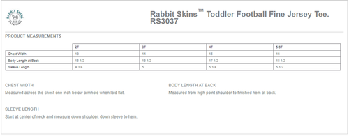 Rabbit Skins ™ Toddler Football Fine Jersey Tee image thumbnail