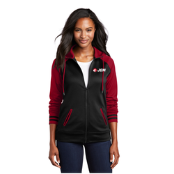 Image of Sport-Tek® Women's Sport-Wick® Varsity Fleece Full-Zip Hooded Jacket