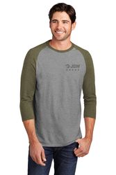 Image of District Perfect Tri 3/4 Sleeve Raglan-D1