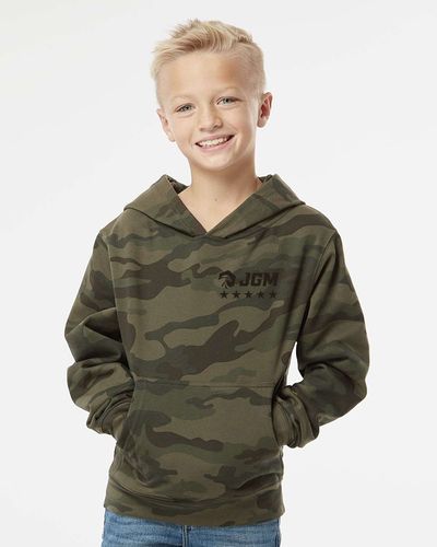 Youth Midweight Hooded Sweatshirt-D1 image thumbnail