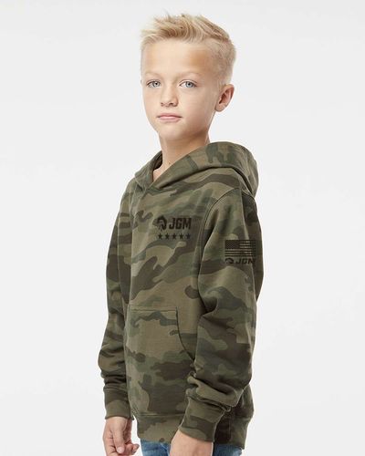 Youth Midweight Hooded Sweatshirt-D1 image thumbnail