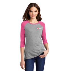 Image of District ® Women’s Perfect Tri ® 3/4-Sleeve Raglan