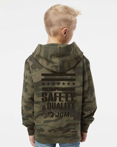 Youth Midweight Hooded Sweatshirt-D1 image thumbnail