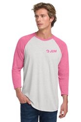 Image of Next Level Apparel® Adult Tri-Blend 3/4-Sleeve Raglan Tee