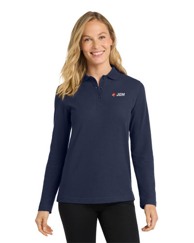 Port Authority® Women's Silk Touch™ Long Sleeve Polo image thumbnail