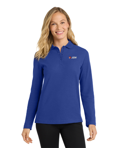 Port Authority® Women's Silk Touch™ Long Sleeve Polo image thumbnail
