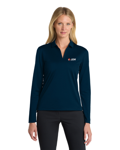 Nike Women's Dri-FIT Micro Pique 2.0 Long Sleeve Polo image thumbnail