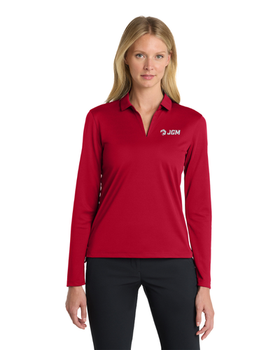 Nike Women's Dri-FIT Micro Pique 2.0 Long Sleeve Polo image thumbnail