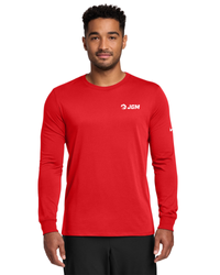 Image of Nike Dri-FIT Cotton/Poly Long Sleeve Tee