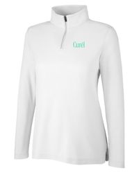 Image of Ladies Curél 1/4 Zip Pique Pullover 