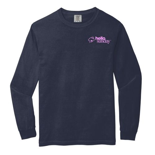 Hello Sunday Comfort Colors® Long Sleeve Tee image thumbnail