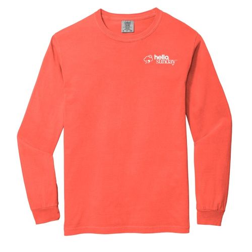 Hello Sunday Comfort Colors® Long Sleeve Tee image thumbnail