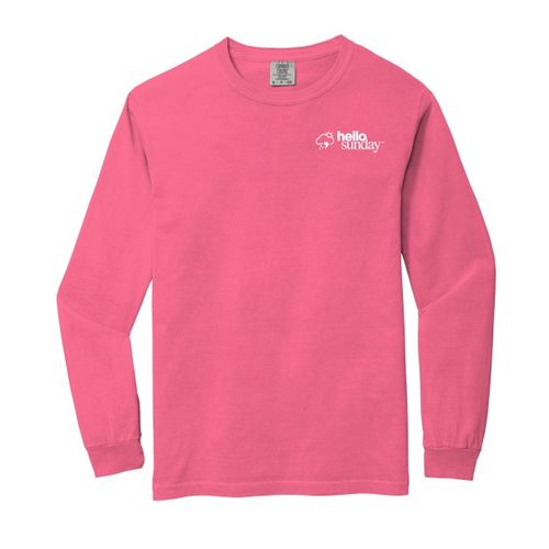 Hello Sunday Comfort Colors® Long Sleeve Tee image thumbnail